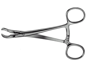 Reduction forceps serrated with ratchet lock 14 to 24 cm