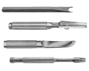 Set of instruments for staples