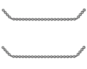 Reconstruction plate for mandible double angled for 2.5 mm screws