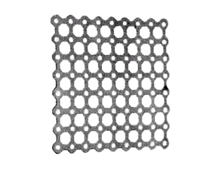 Mini mesh plate perforated for screws 2.0 mm