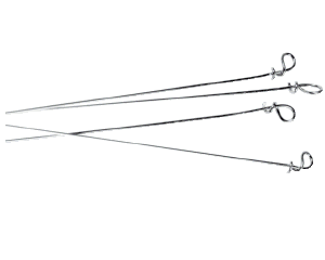 Riccio filo di acciaio con nodo lungo 280 a 600 mm ø 0.9 a 1.25 mm (Per2)