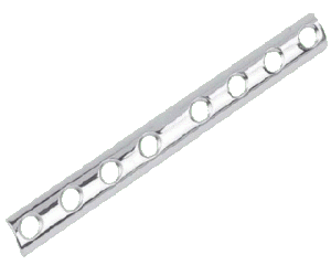 Plaque 1/2 tube pour vis 4.5 mm 3 à 16 Trous (Par 2)